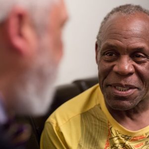 (February 16th, 2016) Actor and labor activist Danny Glover visited the home of DCA Airport Worker ~ Alexandria, VA ~ Photo © David Sachs / Studio 20Seven